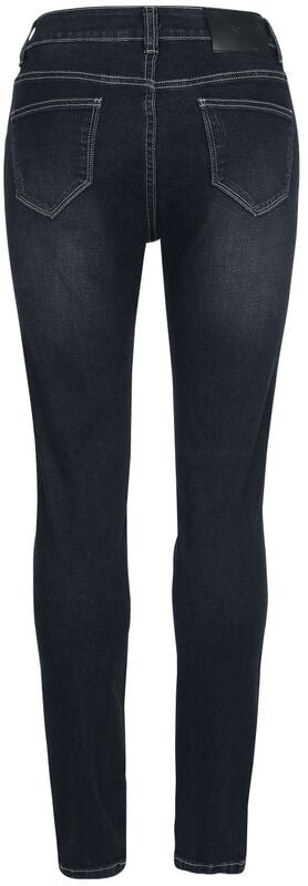 Gothicana By Emp "Skarlett - Dark-Blue Jeans With Wash" Jeans Dark Blue By RED By EMP