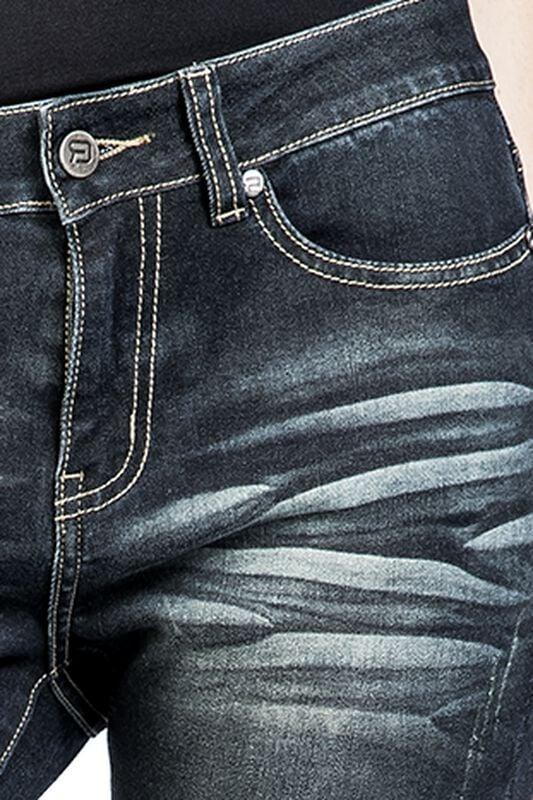 Gothicana By Emp "Skarlett - Dark-Blue Jeans With Wash" Jeans Dark Blue By RED By EMP