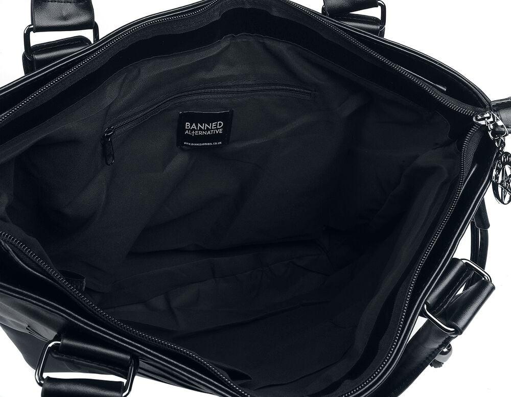 Gothicana By Emp "Skeleton Bag" Handbag Black By Banned Alternative