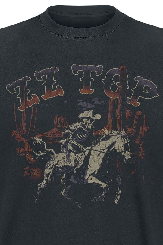 Gothicana By Emp "Skeleton Cowboy" T-Shirt Black By ZZ Top