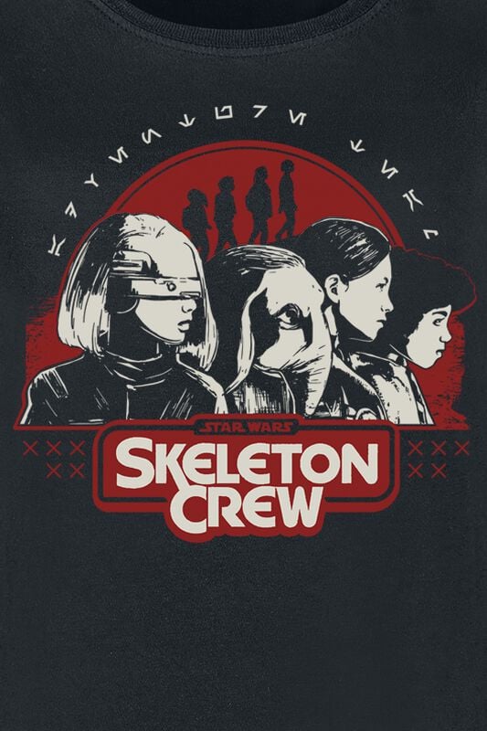 Gothicana By Emp "Skeleton Crew - Way Home" T-Shirt Black By Star Wars
