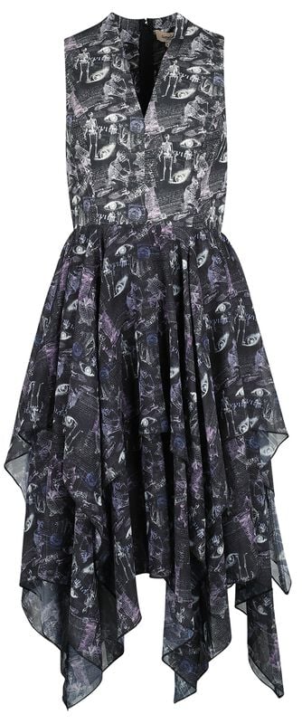 gothicana by emp "Skeleton Dress" Midi Dress multicolour by Coven United