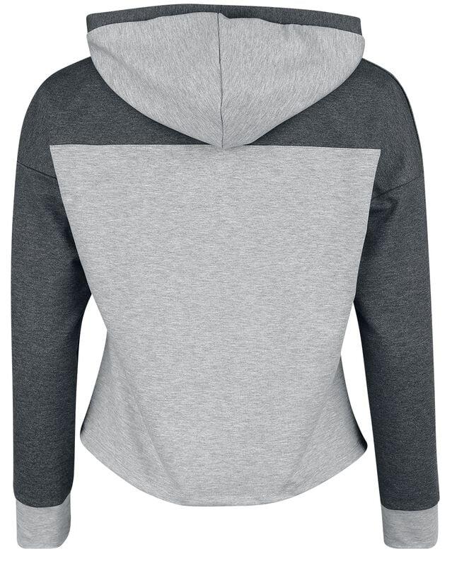 Gothicana By Emp "Skeleton Stitch" Hoodie Dark Grey/light Grey By Lilo & Stitch