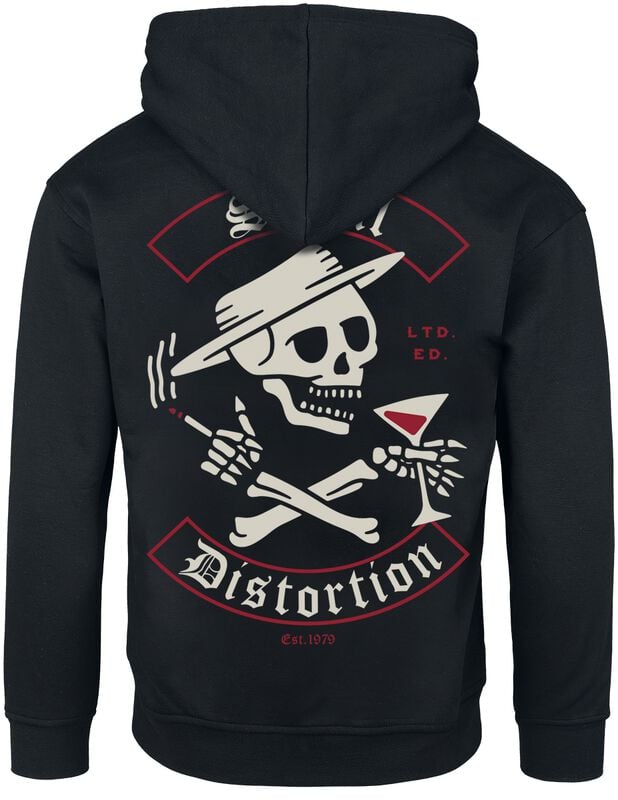 Gothicana By Emp "Skelly Banner" Hoodie Black By Social Distortion