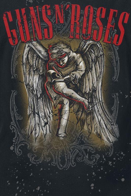 Gothicana By Emp "Sketched Cherub" T-Shirt Black By Guns N' Roses