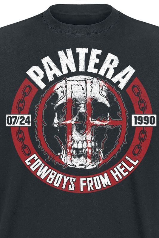 Gothicana By Emp "Skull Circle" T-Shirt Black By Pantera