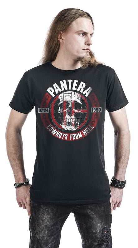 Gothicana By Emp "Skull Circle" T-Shirt Black By Pantera