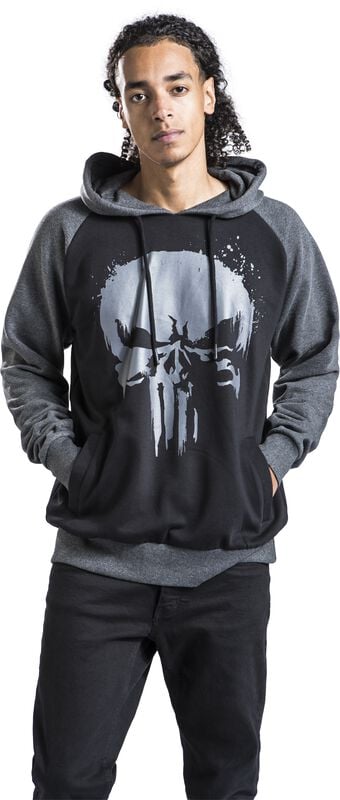 Gothicana By Emp "Skull" Hoodie Black-grey By The Punisher