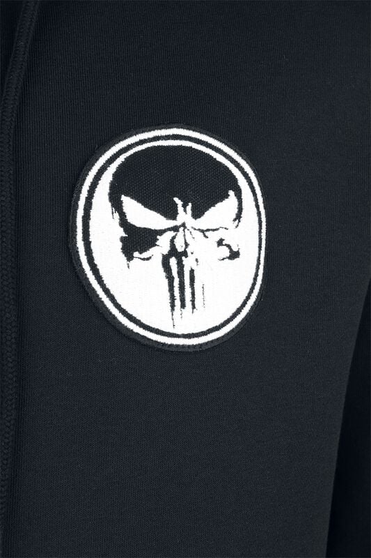 Gothicana By Emp "Skull" Hoodie Black-white By The Punisher