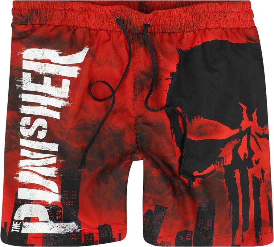 gothicana by emp "Skull - Red Desaster" Swim Shorts multicolour by The Punisher