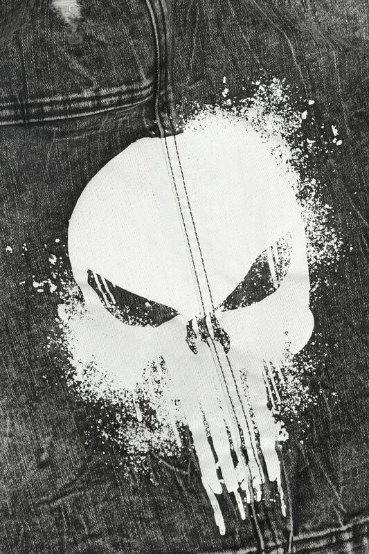 Gothicana By Emp "Skull" Shorts Black Denim By The Punisher