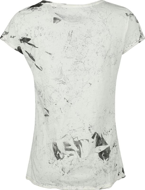 Gothicana By Emp "Skull" T-Shirt White-grey By Five Finger Death Punch