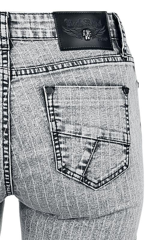 Gothicana By Emp "Skulls & Details" Jeans Black By Rock Rebel By EMP