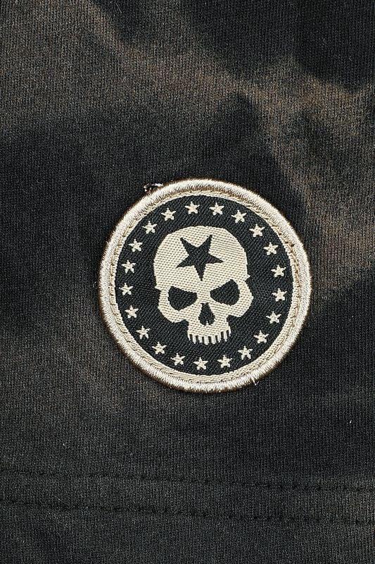 Gothicana By Emp "Skulls & Details" Long-sleeve Shirt Black By Rock Rebel By EMP