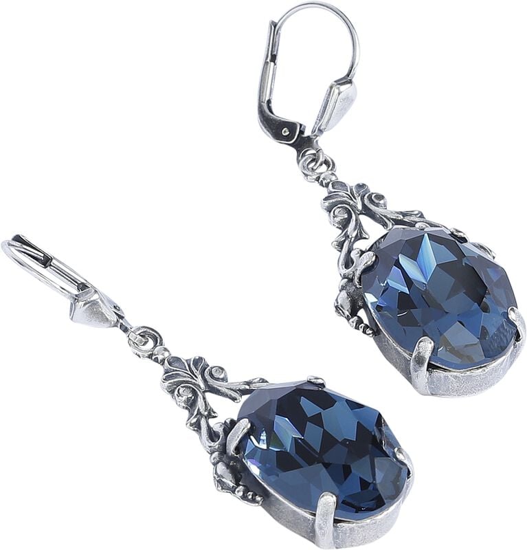 Gothicana By Emp "Sky At Night" Earring Silver-coloured By Krikor