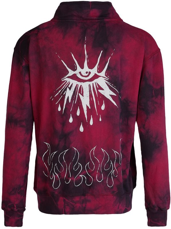Gothicana By Emp "Sky Tears" Hoodie Jacket Black-red By Outer Vision