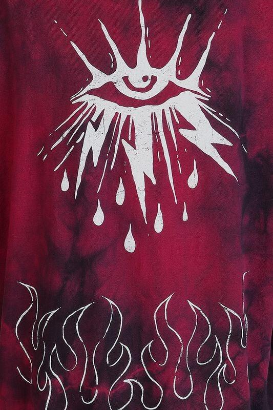Gothicana By Emp "Sky Tears" Hoodie Jacket Black-red By Outer Vision