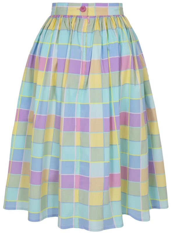 Gothicana By Emp "Skye Skirt" Midi Skirt Multicolour By Hell Bunny