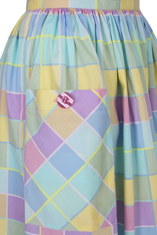 Gothicana By Emp "Skye Skirt" Midi Skirt Multicolour By Hell Bunny