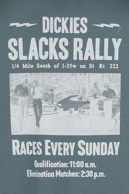 Gothicana By Emp "SLACKS RALLY T-SHIRT" T-Shirt Grey By Dickies
