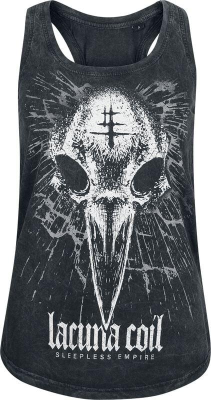 gothicana by emp "Sleepless" Top anthracite by Lacuna Coil