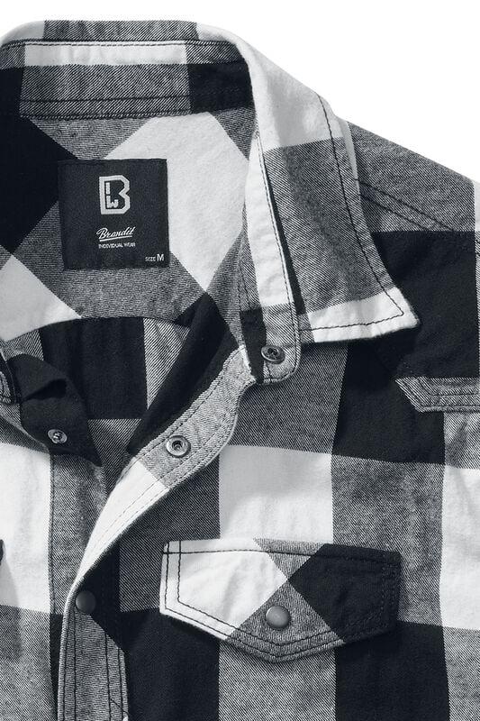 Gothicana By Emp "Sleeveless Checked Shirt" Short-sleeved Shirt Black-white By Brandit