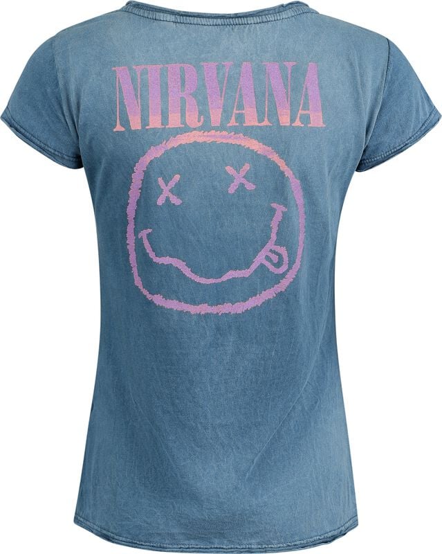 Gothicana By Emp "Smile Logo" T-Shirt Blue By Nirvana