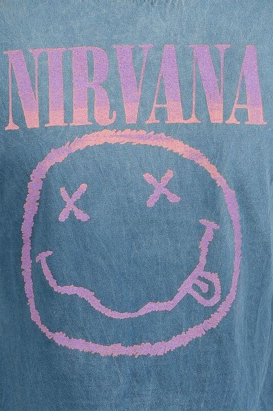 Gothicana By Emp "Smile Logo" T-Shirt Blue By Nirvana