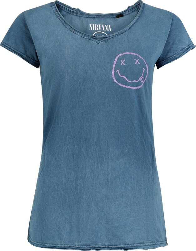gothicana by emp "Smile Logo" T-Shirt blue by Nirvana