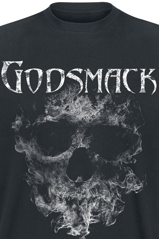 Gothicana By Emp "Smoking Skull" T-Shirt Black By Godsmack