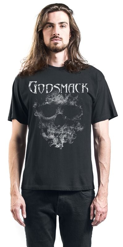Gothicana By Emp "Smoking Skull" T-Shirt Black By Godsmack