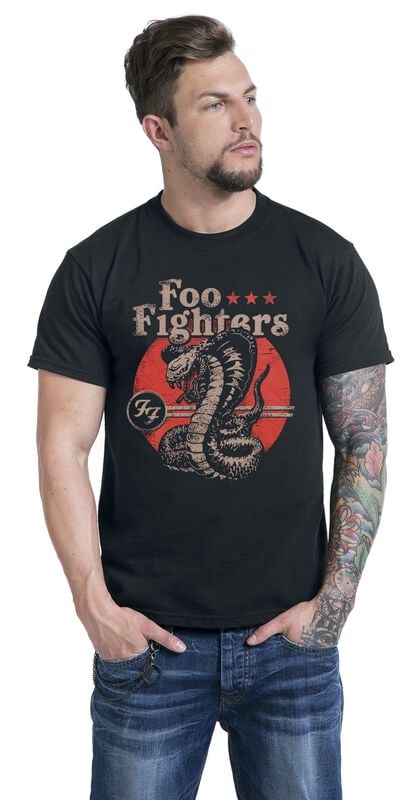 Gothicana By Emp "Snake" T-Shirt Black By Foo Fighters