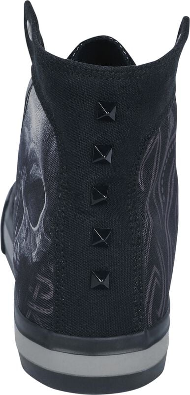 Gothicana By Emp "Sneaker With Skull Print" Sneakers High Black By Black Premium By EMP