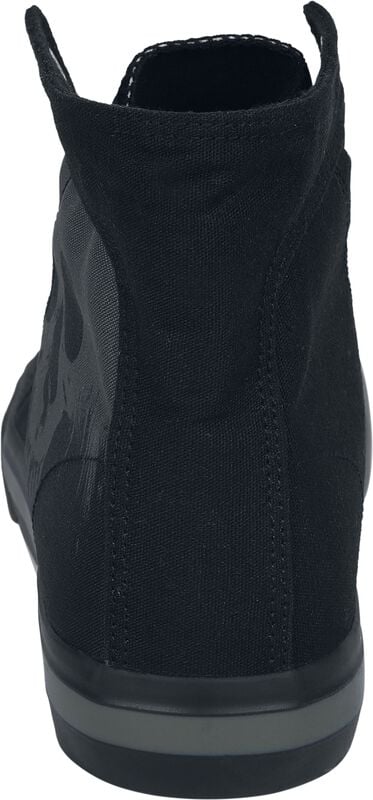 Gothicana By Emp "Sneaker With Skull Print" Sneakers High Black By Black Premium By EMP