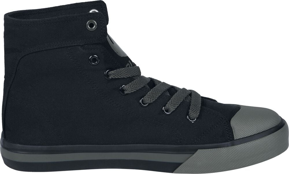 Gothicana By Emp "Sneaker With Skull Print" Sneakers High Black By Black Premium By EMP