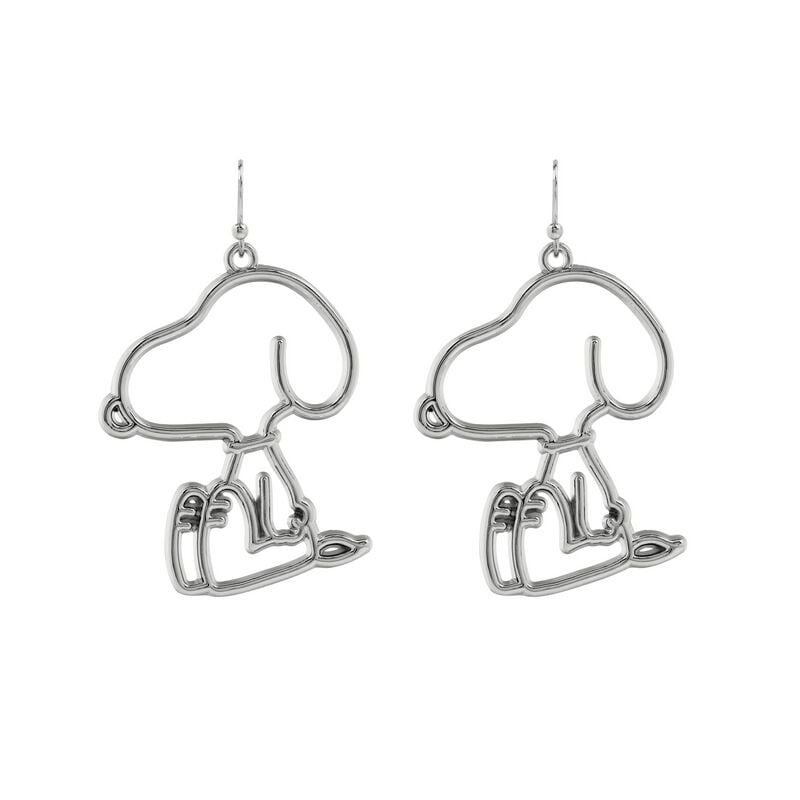 gothicana by emp "Snoopy" Earrings silver-coloured by Peanuts