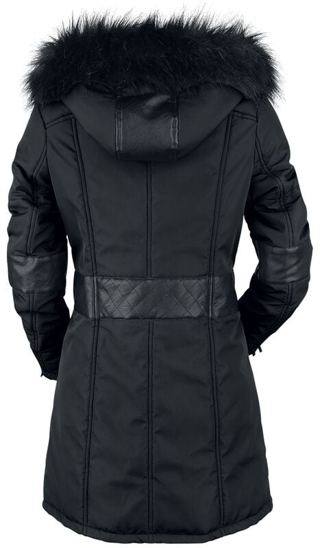 Gothicana By Emp "So Damn Obvious" Winter Jacket Black By Rock Rebel By EMP