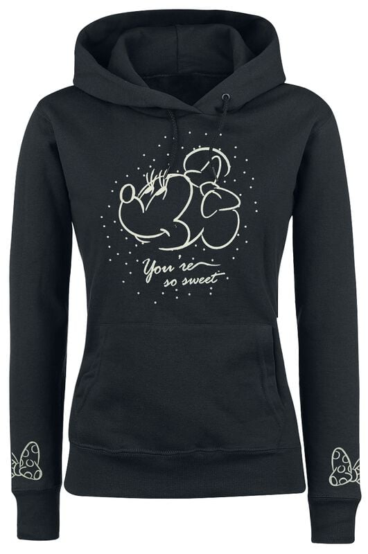 Gothicana By Emp "So Sweet" Hoodie Black By Mickey Mouse