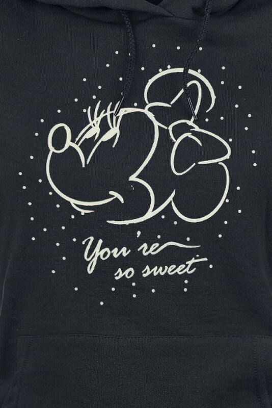 Gothicana By Emp "So Sweet" Hoodie Black By Mickey Mouse