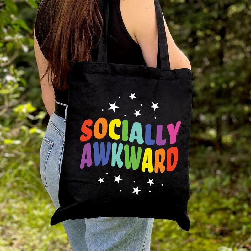Gothicana By Emp "Socially Awkward" Fabric Bag Multicolour By Slogans