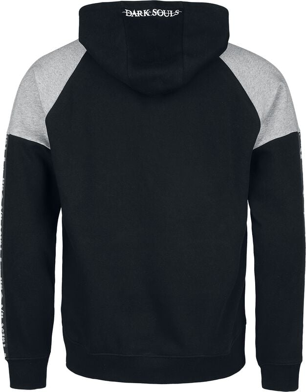 Gothicana By Emp "Solaire Of Astora" Hoodie Black/mottled Grey By Dark Souls
