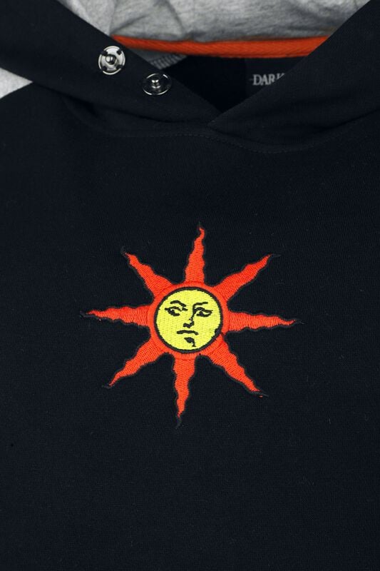 Gothicana By Emp "Solaire Of Astora" Hoodie Black/mottled Grey By Dark Souls