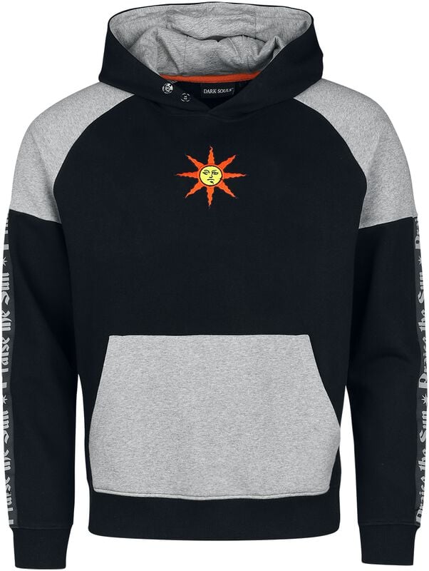 gothicana by emp "Solaire of Astora" Hoodie black/mottled grey by Dark Souls