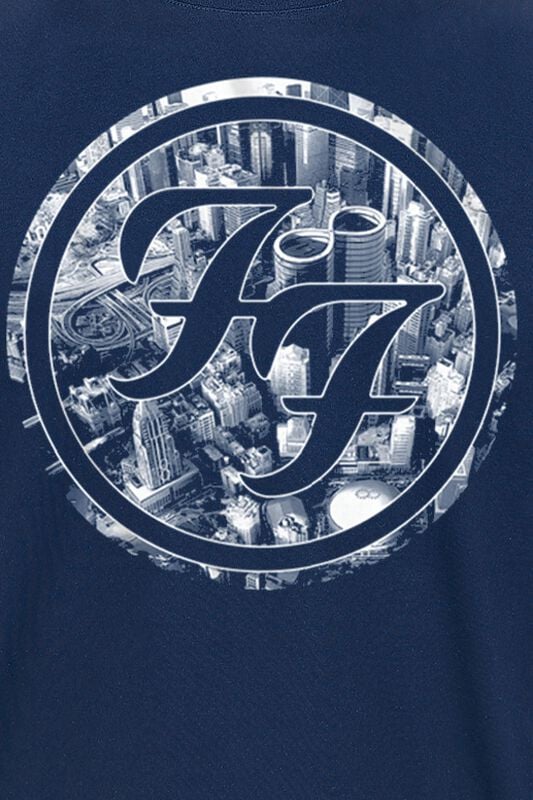 Gothicana By Emp "Sonic Highways - City Circles" T-Shirt Dark Blue By Foo Fighters