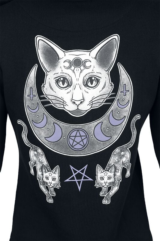 Gothicana By Emp "Sorry I Have Plans With My Cat" Hoodie Jacket Black By Gothicana By EMP
