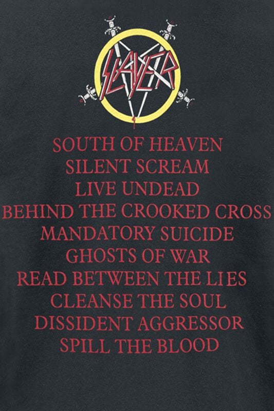 Gothicana By Emp "South Of Heaven" T-Shirt Black By Slayer