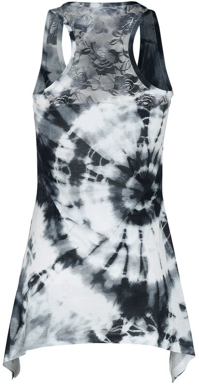 Gothicana By Emp "Spaced Out Lace Panel Vest" Top Multicolour By Innocent