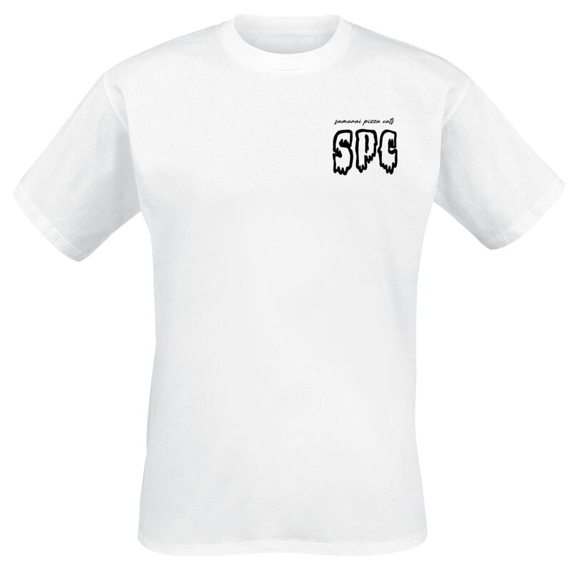 gothicana by emp "SPC" T-Shirt white by Samurai Pizza Cats