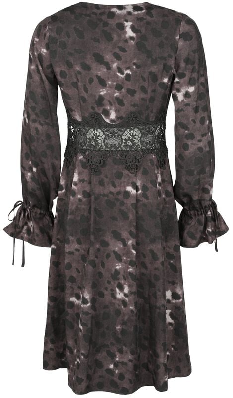 Gothicana By Emp "Splash Print Midi Dress" Midi Dress Multicolour By Jawbreaker
