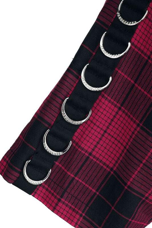 Gothicana By Emp "Split Shirt" Short-sleeved Shirt Black-red By Jawbreaker